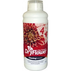Dry flower clearing solution