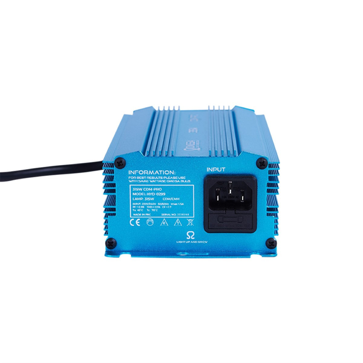 315w Omega Digital Ballast 240v